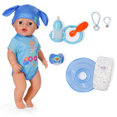Пупс BABY BORN серії «Click and Play. Джонас» 43 см, з аксесуарами, у коробці 28х19х39 см