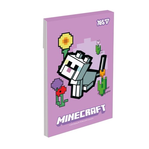 Блокнот «Minecraft.Spring» А7 на 48 аркушів у клітинку, в асотименті, ТМ Yes