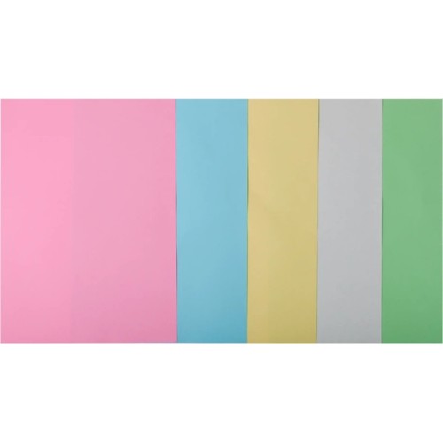 Папір кольоровий «PASTEL» А4 50 аркушів на 5 кольорів 80 г/м2, ТМ Buromax