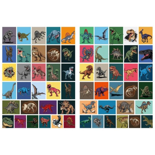 Розмальовка зі стікерами «Хижі динозаври» на 16 сторінок з м`якою обкладинкою 21х29 см, ТМ Ідейка