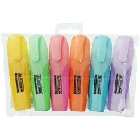 Набір маркерів текстових, 6 шт. «Pastel» ТМ JOBMAX