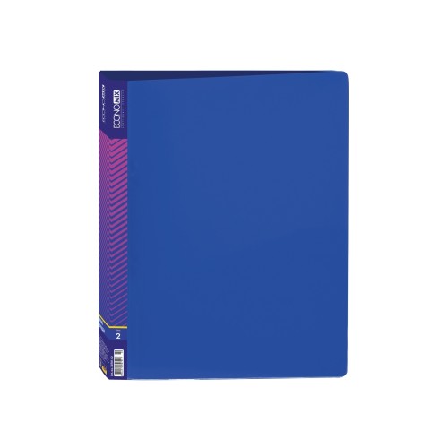 Папка пластикова А4 на 2 кільця синя, ТМ Economix