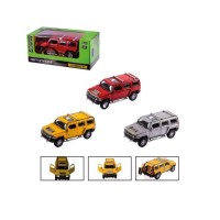 Машина «Hummer H3» 1:32 металева зі світлом та звуком, на батарейці, в асортименті, у коробці 14,5х6,5х7 см, АВТОПРОМ
