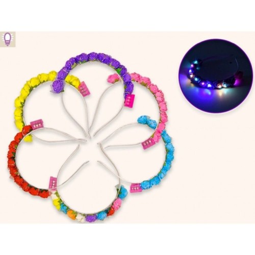 Вінок 13х15 см, світиться, в асортименті, у пакеті 22х20 см