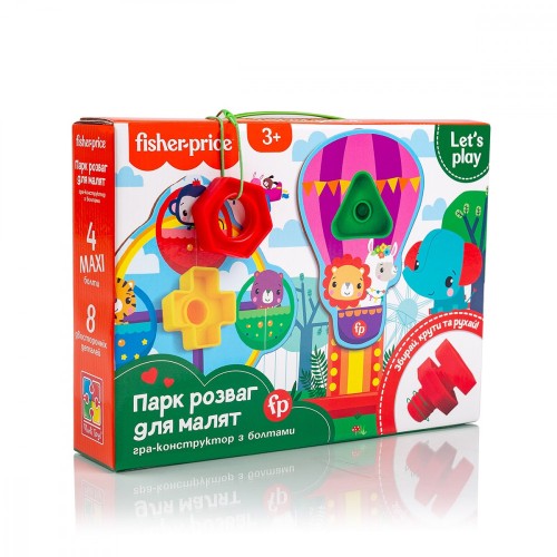 Гра-конструктор з болтами «Парк розваг», у коробці 27х6х20 см, ТМ Vlady Toys