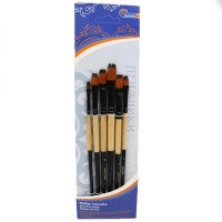 Набір пензликів нейлонових пласких № 2,4,6,8,10,12, ТМ J.Otten
