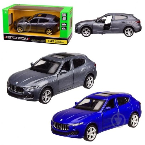 Машина «Maserati Levante SUV» 1:43 металева, в асортименті, у коробці 14,5х6,5х7 см, ТМ Автопром