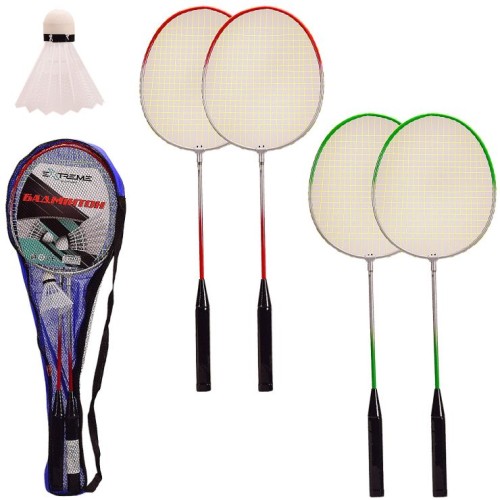 Бадмінтон: 2 ракетки по 62 см та воланчик, в асортименті, у чохлі 21х2х65 см