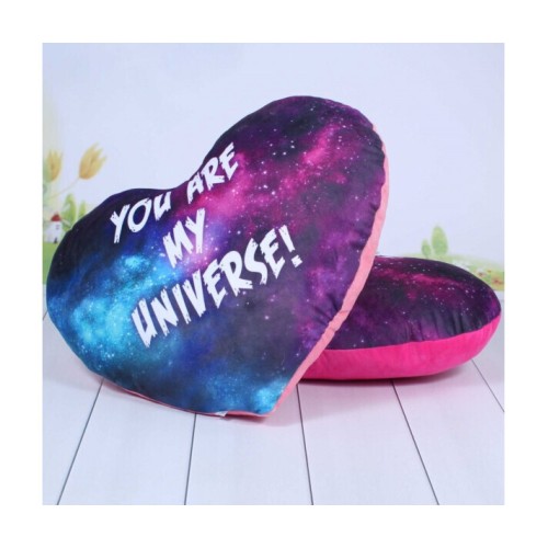 Подушка «Серце Космос» 29х30х10 см, ПП Копиця