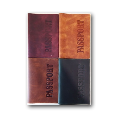 Обкладинка на паспорт «Passport» зі шкіри 97х140 мм, в асортименті