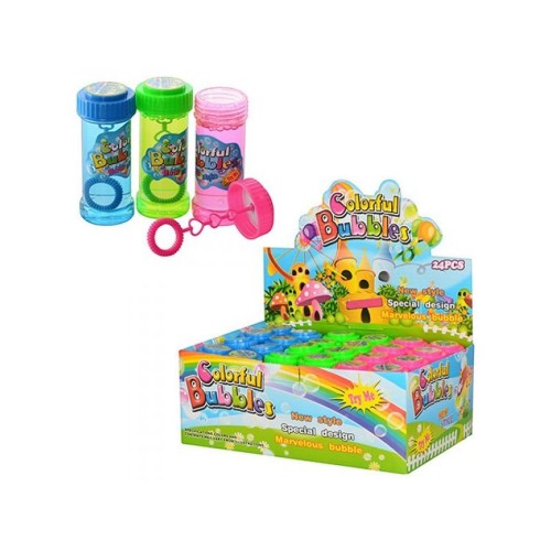 Мильні бульбашки 8,5 см 50 мл в асортименті, у дисплеї 24х16х9,5 см