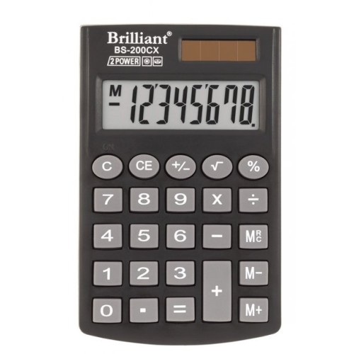 Калькулятор «Brilliant» 6,5х10 см, BS-200CX