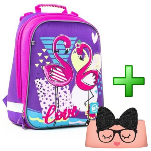 Рюкзак шкільний каркасний YES H -12 "Flamingo"