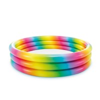 Басейн круглий 168х41см на 3 секції від 3 років з ремкомплектом, у коробці 27х31х7 см, ТМ Intex