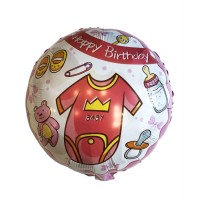 Кульки фольговані «It's a girl», таблетка, 46 см, ТМ Leader