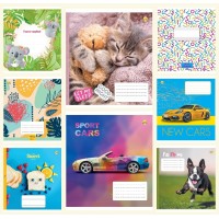 Зошит 12 арк., коса лінія без дод., Люкс (2022) 25/600 4-8к.