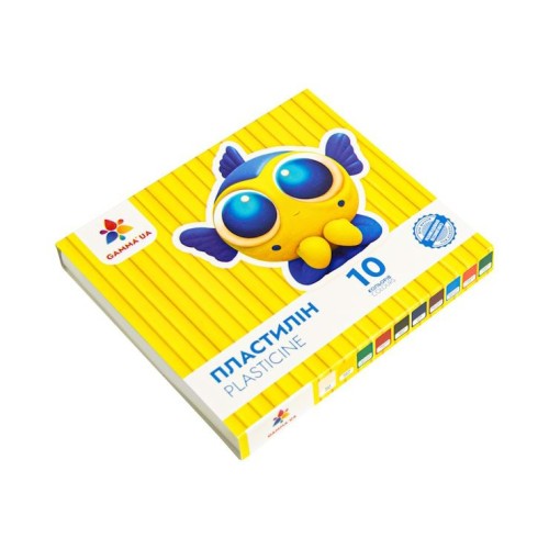 Пластилін дитячий «Захоплення» на 10 кольорів, 160 г, зі стеком, ТМ Гамма-Н
