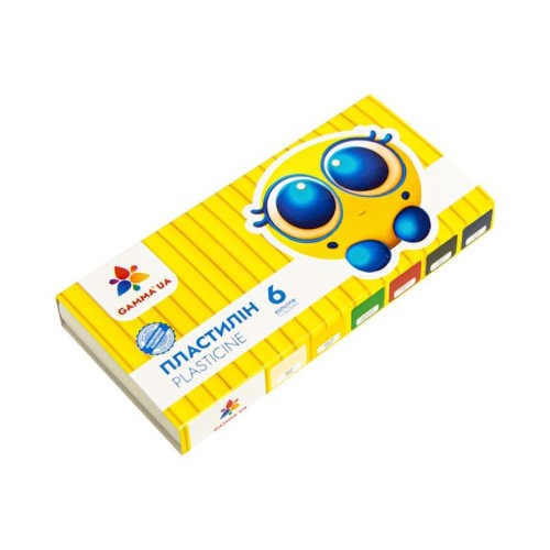 Пластилін дитячий «Захоплення», 6 кольорів, 96 г, стек