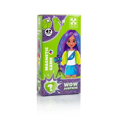 Гра настільна «Магнітна одягалка» з 39 магнітів, ляльки та сюрпризу, у коробці 14х7х27,5 см, ТМ Vladi Toys
