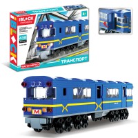 Конструктор «Транспорт.Вагон метро» на 438 деталей з наліпками, у коробці 29х6х46 см, IBLOCK