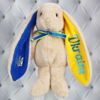 М`яка іграшка «Зайчик Патріот» 32 см, ПП Копиця