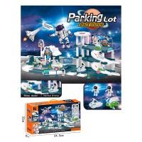 Трек «Космодром» з 2 інерційними машинками по 7 см та 2 фігурками по 6 см, у коробці 55х32х9 см