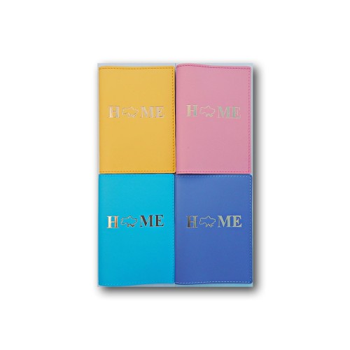 Обкладинка на документ «HOME» зі шкіри, 95х135 мм