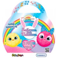 Колекційна іграшка-сюрприз «Doki Doki. Пухнасті зайчики та пташки» з блискучими очима, 12 шт у дисплеї 18х28х14 см