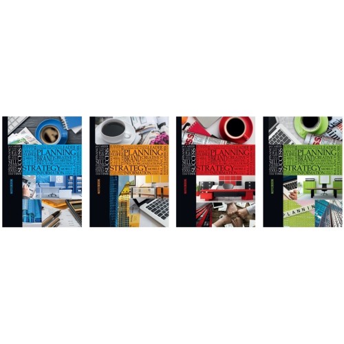 Блокнот «NOTEBOOK» А6 на 176 аркушів у клітинку з твердою ламінованою обкладинкою, в асортименті, ТМ Рюкзачок