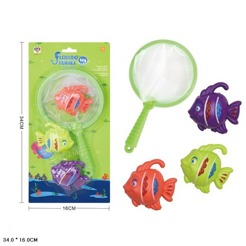 Набір для купання «Рибки» з сачком, на планшетці 34х16 см