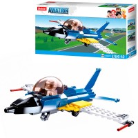 Конструктор «Літак» на 116 деталей з фігуркою, у коробці 23,5х14х4,5 см, SLUBAN