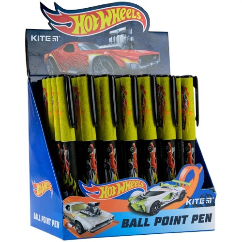 Ручка «Hot Wheels» кулькова синя, TM Kite