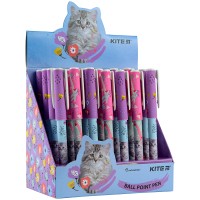 Ручка «Kitten» кулькова синя, TM KITE