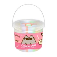 Крейда «Pusheen» JUMBO на 7 кольорів 16 шт у відрі, ТМ Yes