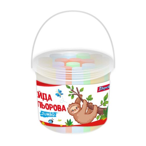 Крейда « Zoo Land» JUMBO кольорова, 16 шт у відрі, ТМ YES