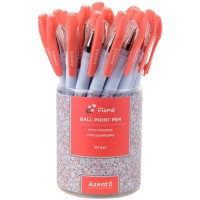 Ручка «Floral» кулькова синя, ТМ Axent