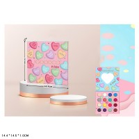 Дитяча косметика: палетка тіней, люстерко, пензлик, у коробці 14,4х14,5х1 см