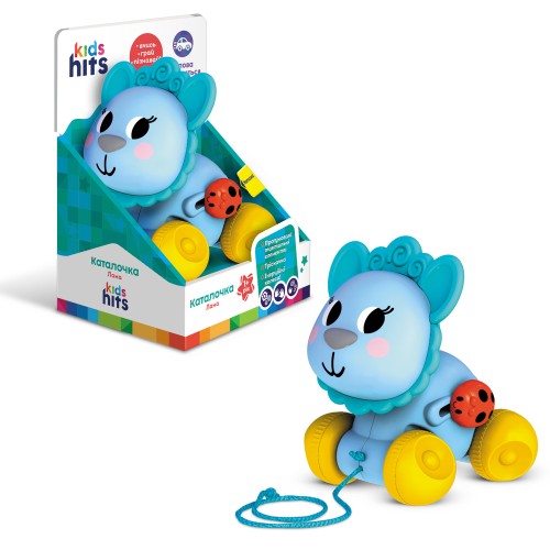 Каталочка «Лама» 12,8х14,8х10,8 см, на мотузочці, у коробці 14,8х22,4х12,5 см, Kids Hits