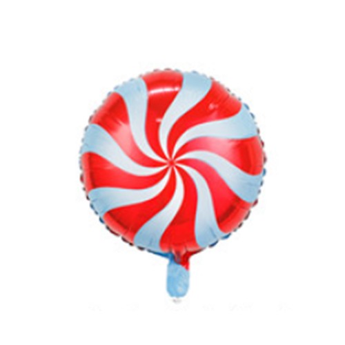 Кульки фольговані «Льодяник», таблетка, 46 см, червоні, ТМ Leader