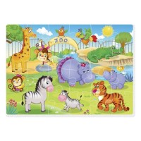 М'які пазли «Малюк зможе. Зоопарк» А4 24 елементи, ТМ Vladi Toys