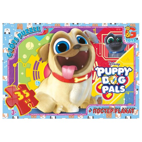 Пазли «Веселі мопси», 35 елементів, ТМ G-Toys