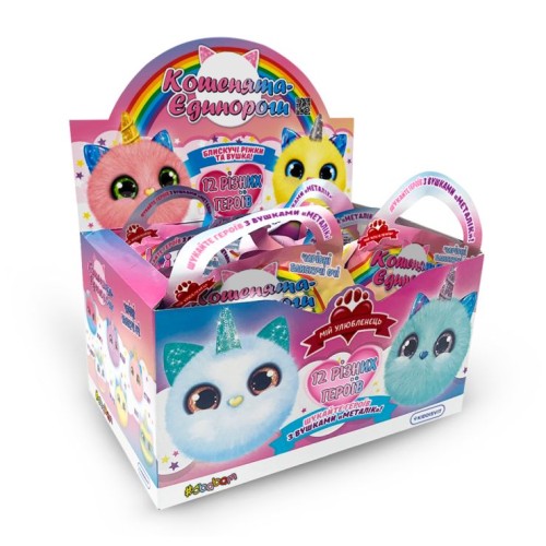 Колекційна іграшка-сюрприз «Doki Doki. Кошенята-єдинороги» 6 см, в асортименті, 12 шт у дисплеї 18х28х14 см