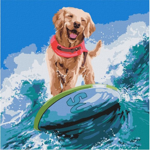 Набір для розпису по номерах «Морський екстрім», 40х40 см, ТМ Ідейка