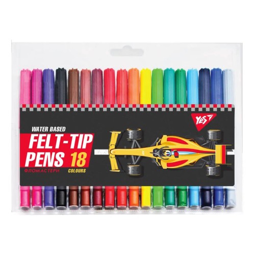 Фломастери «Race legend» на 18 кольорів, ТМ YES
