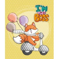 Блокнот А6 на 96 аркушів у клітинку з твердою ламінованою обкладинкою, ТМ Мандарин