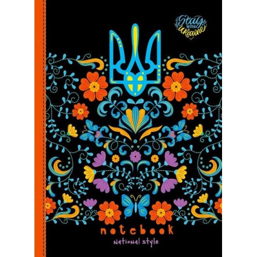 Блокнот А5 на 64 аркуші у клітинку з твердою ламінованою обкладинкою, ТМ Мандарин