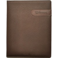 Щоденник шкільний А5 на 48 аркушів з обкладинкою зі шкірзаму, коричневий, ТМ Мандарин