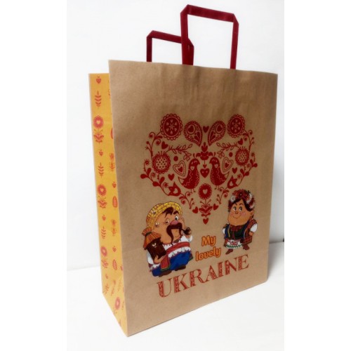 Пакет паперовий бурий 32х15х42 см, ТМ Мандарин