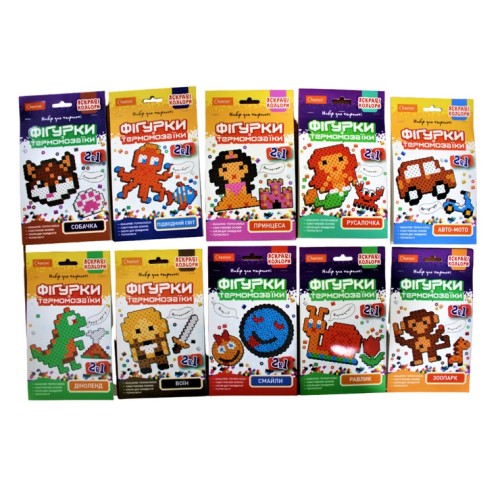 Набір для творчості «Фігурки з термомозаїки 2 в 1», яскраві кольори, в асортименті