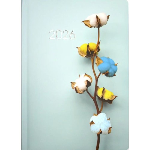 Щоденник датований «Бавовна» А5 на 352 сторінки з обкладинкою з шкірзаму, ТМ Economix